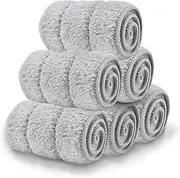 18 Inch microfiberfloor mop Pads 6 Pack Microfiber Spray Mop Replacement Heads for Wet Dry Mops Premium Floor Cleaning Pads, Reusable Best Home Cleaning mops dust Hardwood Tile Kitchen (18IN)