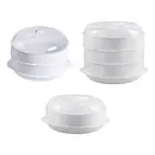 Microwave Steamer for Cooking Compact with Lid Cooker for Food Meats Fish