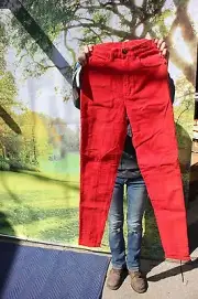 44-61 New Ladies Millers 24R corduroy front zip red riding pants was 67.95 USA