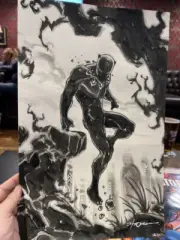 Larry Stroman ORIGINAL ART Black Panther 2023 Wakanda