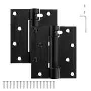 Self Closing Door Hinge, 5 inches,Auto Closing Spring Hinge with Adjustable T...