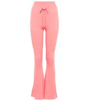 [Live The Process] Live The Process Super Flare ribbed-knit high-rise pants AU 12 pink