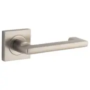 Baltimore Return Lever Square Rose Satin Nickel