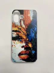 Beautiful Fashionable Girl Face Case Cover For Iphone 16 Plus / Clear