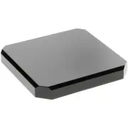 Plymor Black Acrylic Beveled Corner-Cut Display Base, 5" W x 5" D x 0.75" H