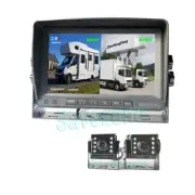 7" HD IPS Car Rear View DVR Monitor + 2 xAHD 1080P 170° 4Pin Reversing Camera