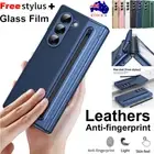For Samsung Galaxy Z Fold 6 5 4 3 5G Case Leather Wallet Cover With S Pen Holder