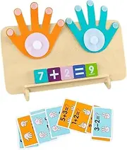 Preshool Learning Number Toy - Double-Sided Wooden Numbers Counting Toy,Develops Hand-Eye Coordination and Fine Motor Skills Game for Boys, Girls
