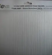 900 3D Foam Squares for Scrapbook Card Making 2mm thick
