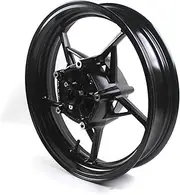 Gloss Black Front Wheel Rim Compatible with Kawasaki Z650 Ninja 650 2017-2024, Z900 ABS include 2017-2024, Z900 SE 2022-2023