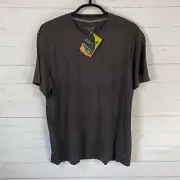 Smartwool Mens Next To Skin Baselayer Short Sleeve T-Shirt 2XL Brown Merino Wool