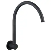 Mondella Resonance Matte Black Gooseneck Shower Arm Bathroom Accessories
