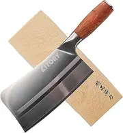 Kitory Meat Cleaver, Heavy Duty Chinese Chef Knife, German Steel Multi-Purpose Kitchen Knife with Comfortable Pearwood Handle, 2023 Gift Box Included, 7 inch Bone Chopping Knife,