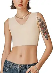 [Rolewpy] Chest Binder for Transgender Ftm Women Binder Bra Tomboy Breast Binder Tank Top