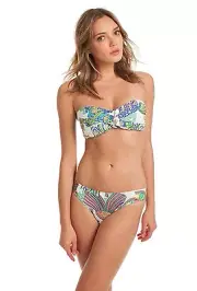 NWT $144 Sz 8 Trina Turk Finding Dory Bandeau & Shirred Hipster