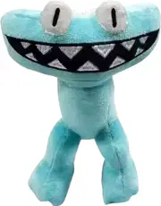 Cyan Rainbow Friend 12" Plush - Chapter 2 Stuffed Animal Doll for Game Fans