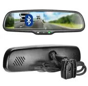 Master Tailgaters Rear View Mirror Replacement with 4.3" LCD and Bluetooth