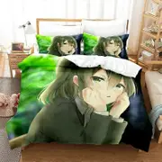f1236 Bed Sheets My Senpai Is Annoying Bedding Set,Duvet Cover Comforter Bed Set Quilt Cover Pillowcase,King Queen Twin Size Boys GirlsBed Sheets Rt