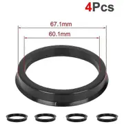 Autcoat 4pcs/set Automotive Car Wheel Hub Centric Rings Center Hubrings Bore 73.1-57.1 66.6-57.1 67.1-60.1