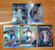 ZION WILLIAMSON 5 CARD LOT - Overdrive Prizm, XR Holo, Optic Holo, Select Blue