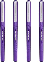 uni-ball UB-157D Liquid Ink Rollerball Pens - 0.7mm - Violet (4)