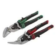 Sealey High Leverage Offset Aviation Tin Snip Set 2pc AK69072