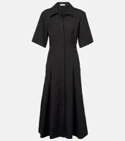 [Vince] Vince Cotton midi dress AU 8 black
