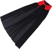 MOKKHNB Halloween Vampire Cape Unisex Single Layer Cloak with High Collar for Renaissance Masquerade Cosplay and Party Costume Long Comfortable Breathable