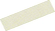 uxcell 10pcs Brass Rods 1/8" x 12" Brass Solid Round Stock Lathe Bar for Knife Handles Pin DIY Craft Model Plane