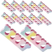 Baluue Nail Art Toe Separators 30pcs Women Toe Separator Set Heart Design for Manicure Kit