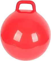 2Pcs Inflatable Bounce Ball Red Jumping for Promotes Coordination Balance for Indoor Outdoor Fun Handles Inflates