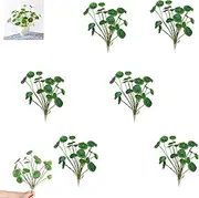 Seven Leaf Lotus, Simulated Lotus Leaf, 7 Leaf Lotus Plant, 2024 New Seven Leaf Lotus Plant, Artificial Lotus Flower, Artificial Lotus Leaf Plastic Flowers for Decoration (6pcs)