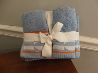 NWT The Novogratz by utica 4-Piece Hand Towel Set blue