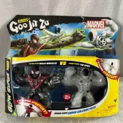Heroes Of Goo Jit Zu Marvel Spider Man Glow In Dark Super Collider Pack New