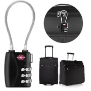 TSA Approved Travel Combination Cable Luggage Locks for Suitcases -1,2,4 5-Pack