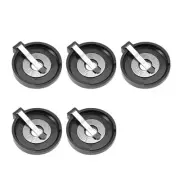 5 Pcs CR2430 Horizontal Coin Button Battery Holder Black Container Case