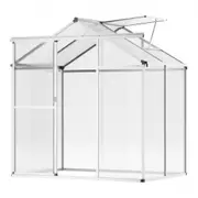 VEVOR Polycarbonate Greenhouse 6 x 4 Ft Outdoor Walk-in Greenhouse for Garden