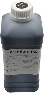 1000ml Eco-Solvent Ink - Compatible with Roland, Compatible with Mimaki, Compatible with Mutoh, Compatible with Epson, R1800 4800 7880 9800 TX800 XP600(Black)
