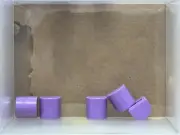 LEGO Parts - Medium Lavender Slope, Curved 1 x 1 x 2/3 Double - No 49307 - QTY 5