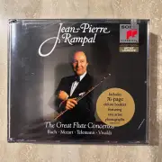 CD Jean-Pierre Rampal Flute Concertos Bach Mozart Telemann (2-CD's) (NEW) SEALED