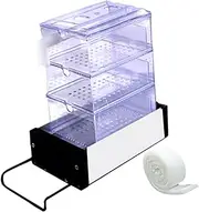 Generic Overflow Box for Aquariums Top Mounted Efficient Filtration Filter Turtle Tank Water Purifier Silent Multi Layer, 3 Boxes