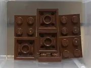 LEGO Parts - Reddish Brown Plate 2 x 2 - No 3022 - QTY 10