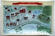 NORTH POLE MAP GLASS TRAY by Fringe Studio