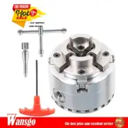 4-Jaw 2.75" Self-Centering Keyed Lathe Chuck Set With 1-Inch x 8TPI Thread