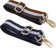 [eMagTech] 2pcs Wide Adjustable Purse Strap Replacement Crossbody Handbag Strap 53 Inch Adjustable Shoulder Strap for Handbags Camera Straps Shoulder Strap