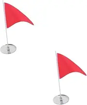 Golf Flagpole Game Putting Green Cups and Flags Golf De En Golf Hole Cups and Flags Launch Monitor Golf Indicator Golf Tray for Mat Golf Turf Golf Cup Course Stainless Steel