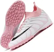 [MEBAMY] Unisex High top Soccer Boots Cleats Outdoor Athletic Sneaker Turf Football Shoes Spikes Indoor Youth AG Soccer Shoes