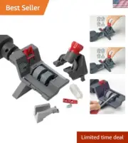 Dual-Purpose Drill Bit Sharpener with Precision Angle Jig - Compact & Efficient