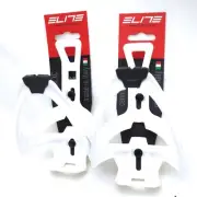 Elite SRL Cannibal XC Skin Water Bottle Cage: White/Black PAIR