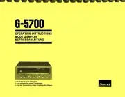 Sansui G-5700 3-in-1 OWNER'S and SERVICE MANUAL & Brochure